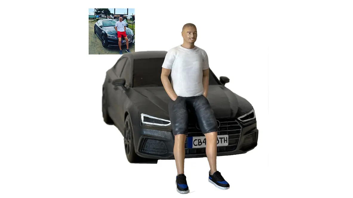 Ръчно боядисване на 3D фигура